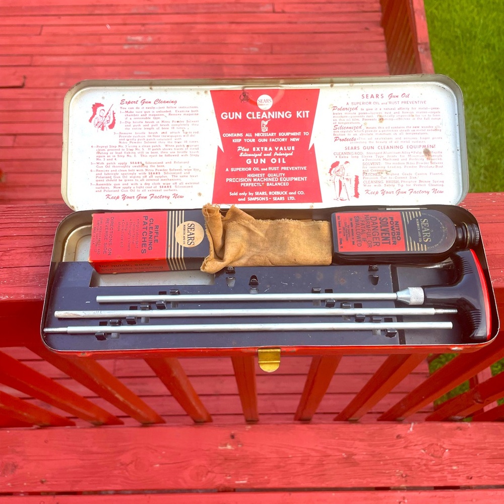 Sears Vintage Gun Cleaning Kit